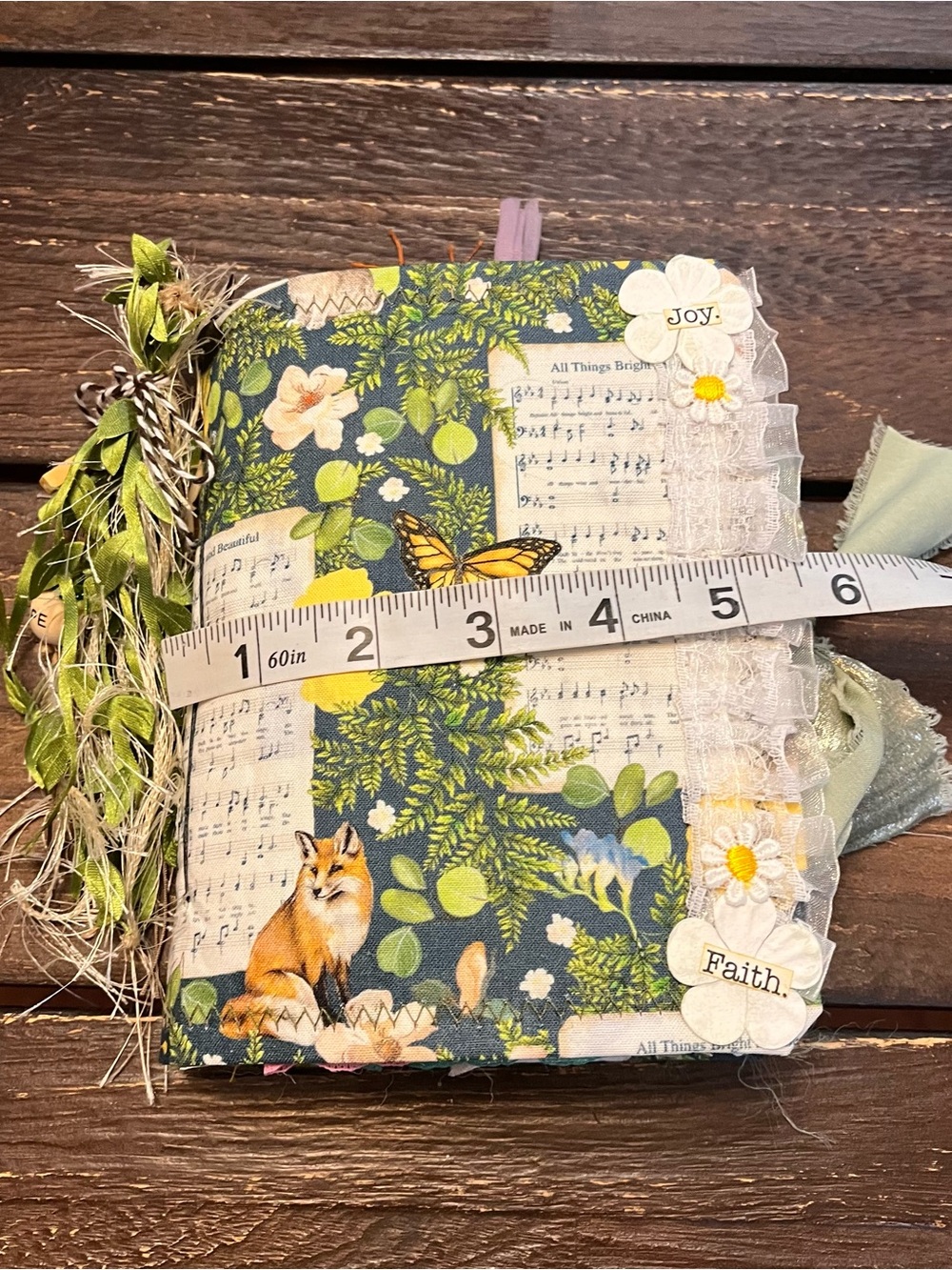 Small Chunky Junk Journal Nature Music Christian Faith Based Softcover 3 Sig - Picture 6 of 16
